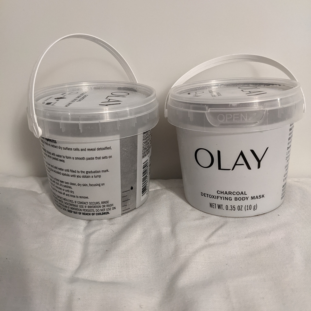 Set Of 2 Olay Charcoal Body Mask Brand New Sealed